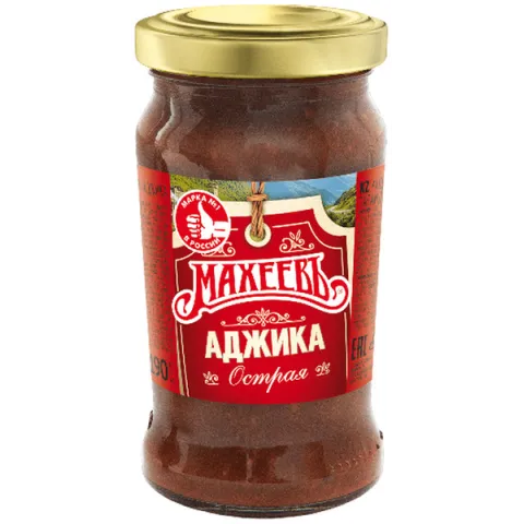 Аджика Махеев приправа острая с /б 190 гр