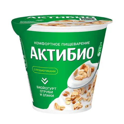 БЗМЖ АктиБио Биойогурт ОтрубиЗлаки 2,9% 220г