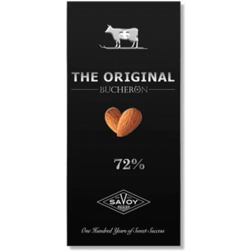 Шоколад горький Bucheron The Original с миндалем 72%, 90 гр