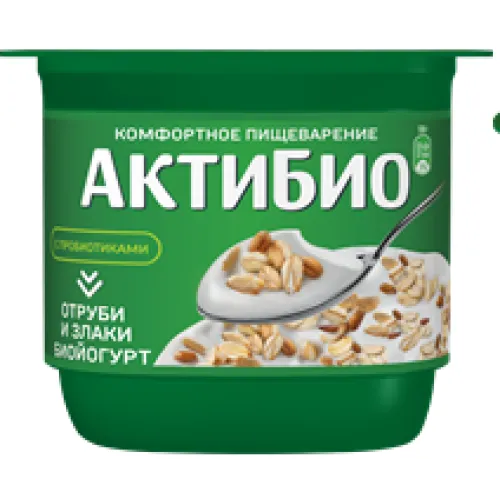 Биойогурт Актибио 2.9% Отруби/Злаки 130г