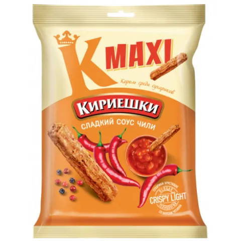 Сухарики Кириешки Макси сладкий чили 60г пл/пак