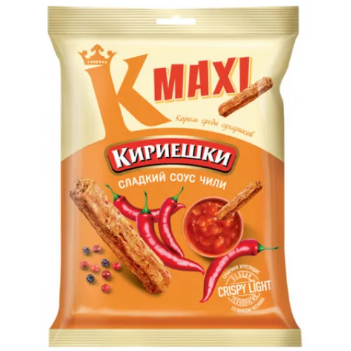 Сухарики кириешки Maxi вкус жаренная креветка 60г м/уп