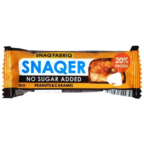 Батончик Snaq Fabriq арахис карамель глазированный, 50г