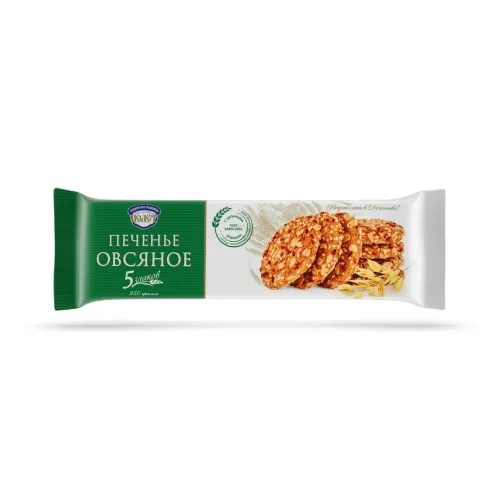 Печенье Полет овсяное 5 злаков 250г
