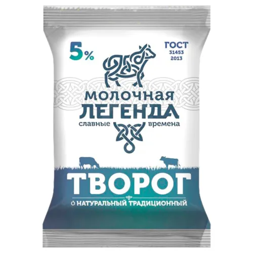 БЗМЖ Творог Молочная Легенда 5% 180г