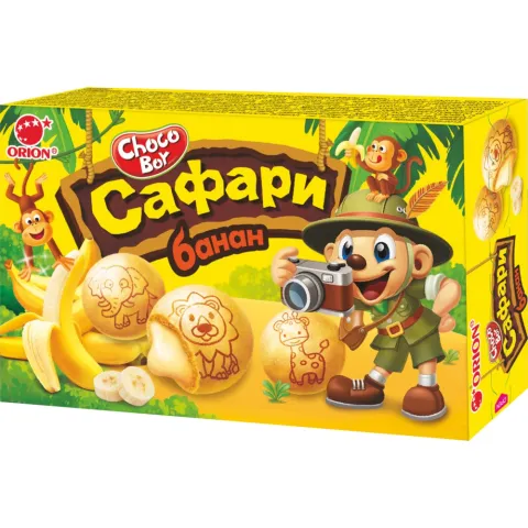 Печенье Чоко Бой сафари Банан 42г Орион