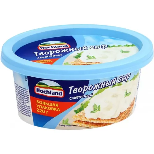 Сыр творожный Hochland сливочный 60% (220 г)