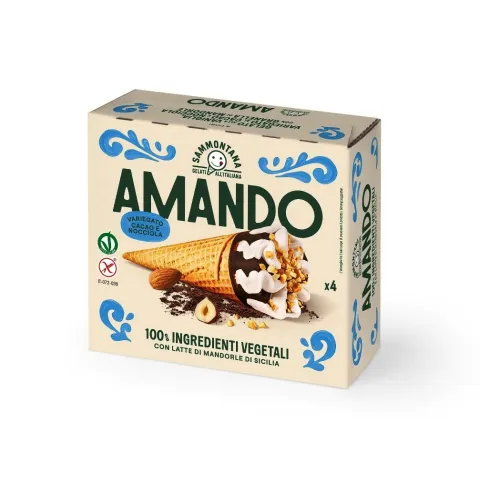 Десерт замороженный Итальянское мороженое Амандо Кони  300 г Sammontana