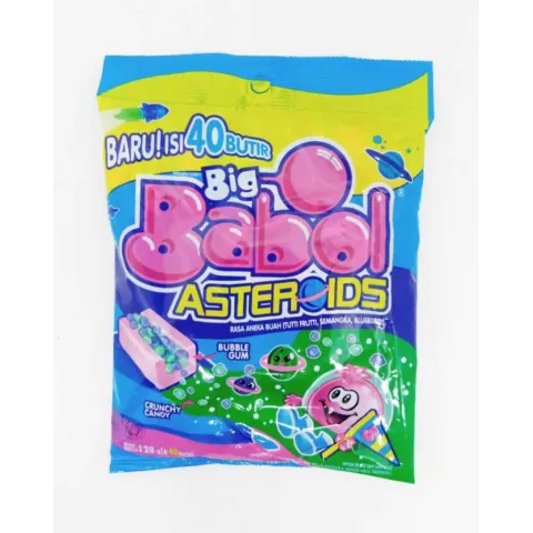 Жевательная резинка Big Babol Астероидс с хруст. конфетами 128г
