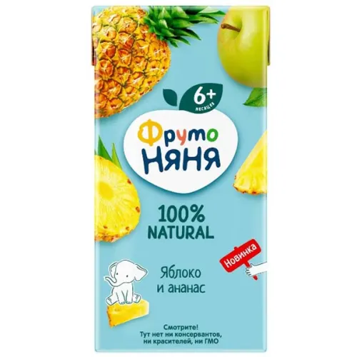 Нектар ФрутоНяня яблоко/ананас 0,2л