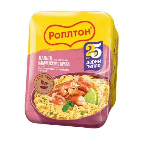 Лапша со вкусом камчатского краба Роллтон