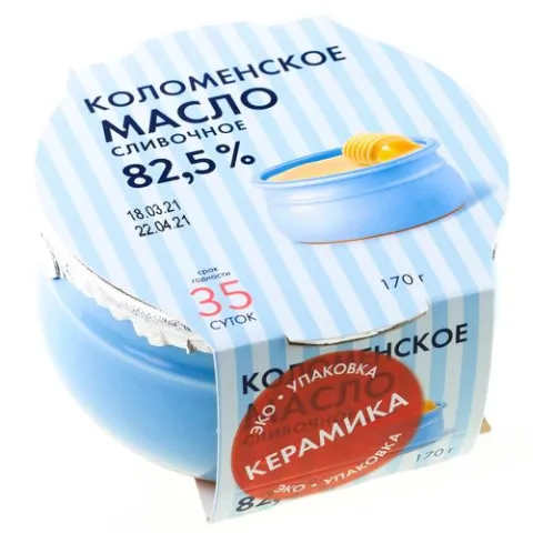 БЗМЖ Масло слив. Коломенское 82,5% 170г.