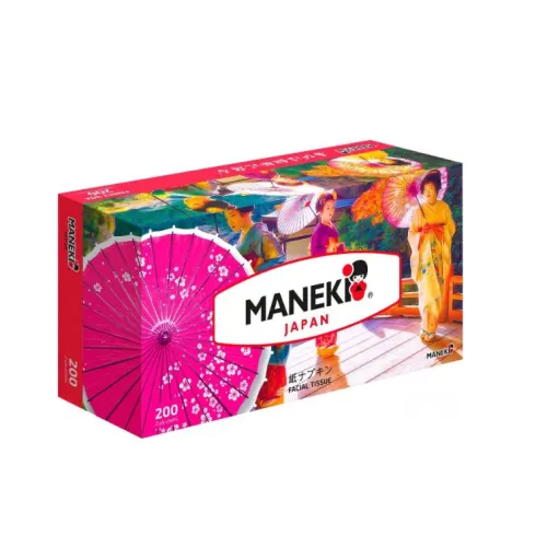 Maneki Dream Салфетки-выдергушки бумажные двухслойные гладкие белые 200 шт