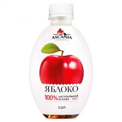 Напиток б/а Аскания 0,33л ПЭТ Яблоко Россия