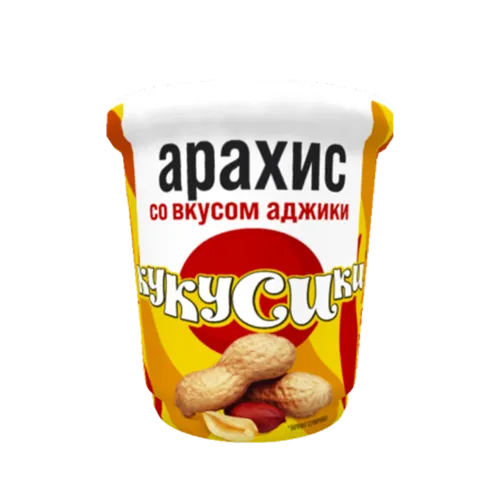 ядра арахиса жареные со вкусом аджики 70гр Кукусики