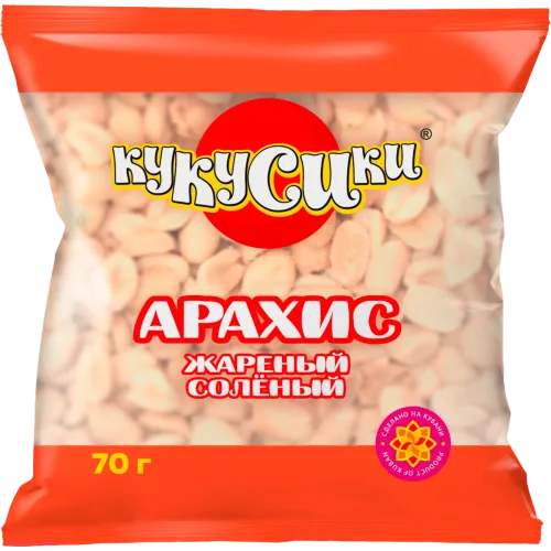 Ядра арахиса с морской солью 70г Кукусики
