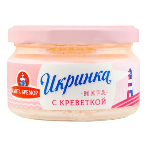 Икра мойвы деликатесная Икринка с креветкой 160гр