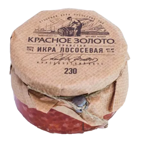 Икра лососевая зернистая Красное золото СВК горбуша с/б 230г