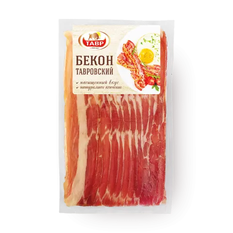 Бекон Тавровский с/к МП в/у Тавр нарезка 150г