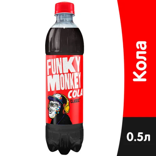 Напиток Funky monkey Cola Classic 0,5 л