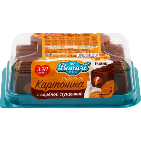 Пирожное Картошка Фарше Бонари с вареной сгущенкой 330г