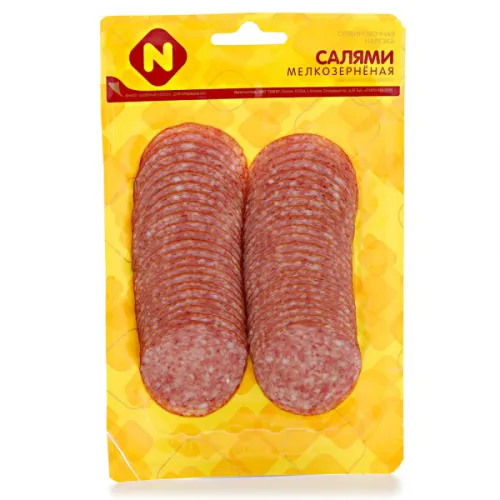 Колбаса Салями Мелкозерненая с/к Останкино нарезка 120г