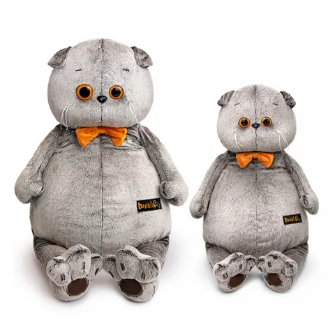 Игрушка мягкая Ks47-01 Басик с бархатным бантом