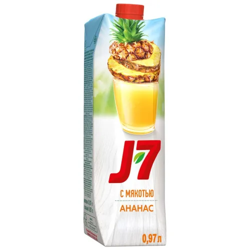 Нектар J7 ананас с мякотью 0,97л