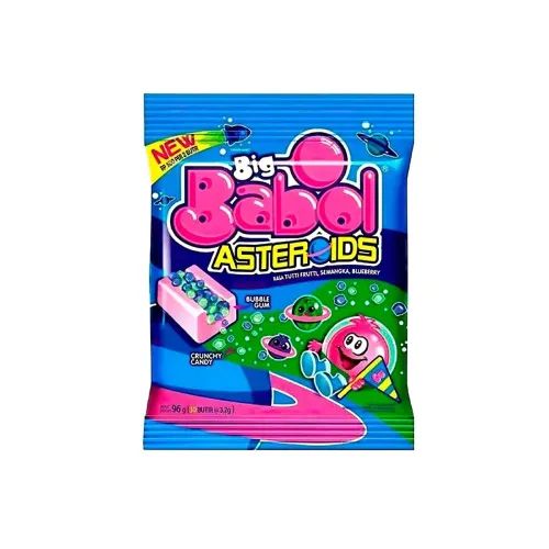 Жевательная резинка Big Babol Астероидс с хрустящими конфетами 128г