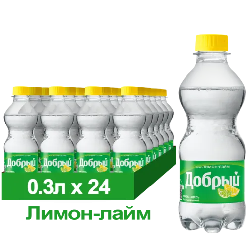 Напиток Добрый Лимон-Лайм газ 0,3л ПЭТ