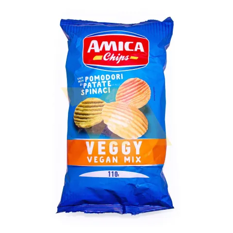 Чипсы картофельные вегетарианские VEGGY ALFREDO AMICA CHIPS 110 гр