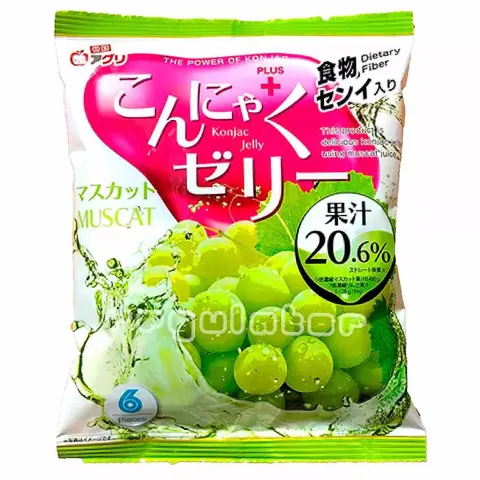 Желе Yukiguni Aguri порционное Конняку со вкусом муската, 96 г