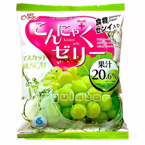 Желе Yukiguni Aguri порционное Конняку со вкусом муската, 96 г