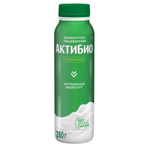 Актибио йогурт питьевой Натуральный 1,8% 260г