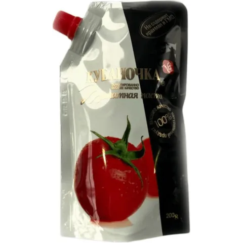 Томат паста Кубаночка 200г Дой-пак