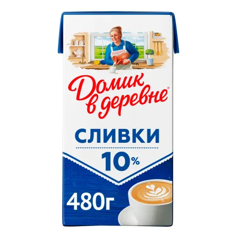 БЗМЖ Сливки ДВД стер 10% 480г