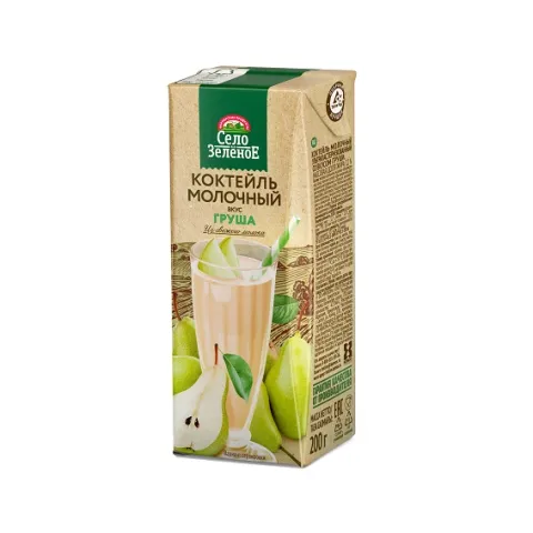 БЗМЖ Коктейль Село Зеленое Груша у/паст. 3,2% 200г