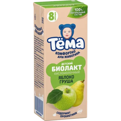 Биолакт Тема Яблоко-груша 3% 206 г