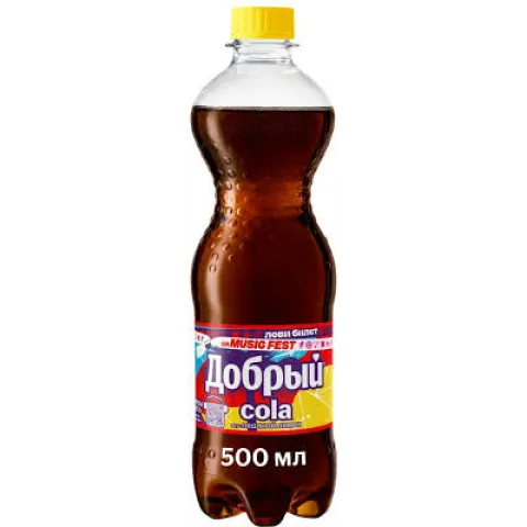 Напиток Добрый Кола Ледяной Лимон газ 0,5л ПЭТ