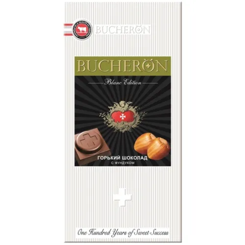 Горький шоколад "Bucheron" с фундуком 85 г