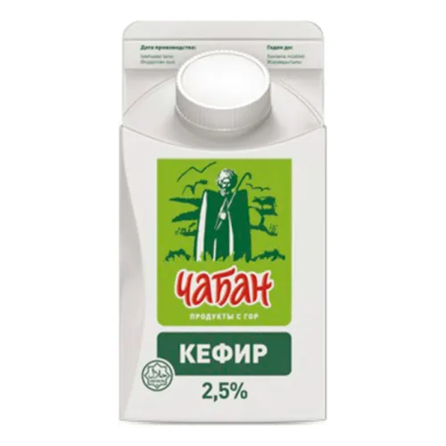 Кефир Чабан 2,5% п/пак 450г