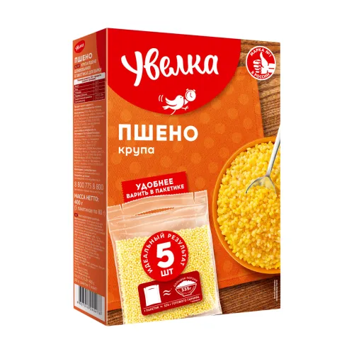 Крупа Увелка пшено 5*80 г