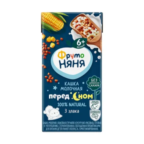 БЗМЖ Каша молочно-злаковая Фруто Няня 200 мл