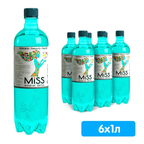 Вода Стэлмас Miss Mineral Detox минеральная газ. 1л