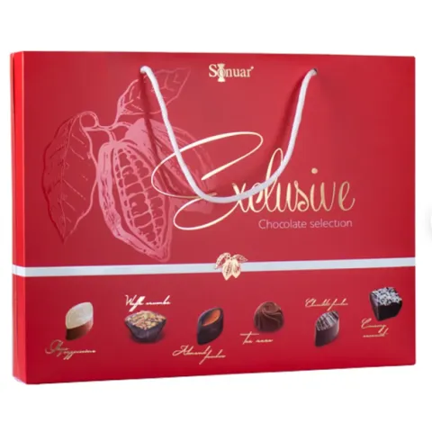 Набор шоколадных конфет Mark Sevouni Эксклюзив красная сумка 220г