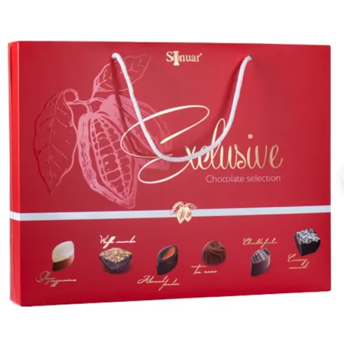 Набор шоколадных конфет Mark Sevouni Эксклюзив красная сумка 220г