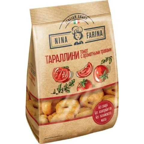 Тараллини Nina Farina 180г томат и аромат. травы