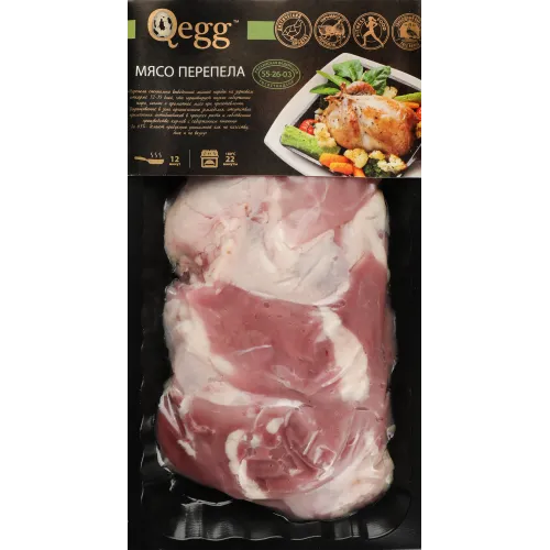 Мясо перепела Кью Эгг д/жаркого б/к охл. 350г