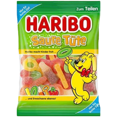 Мармелад жевательный Харибо Лимитед кислый вкус 175г