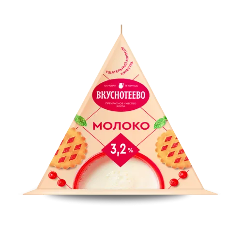 Молоко питьевое ультрапастеризованное, массовая доля жира 3,2% «Вкуснотеево»